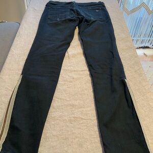 Rag and bone jeans with side zippers